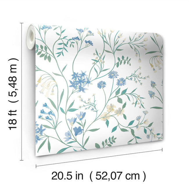 Meadow Mix Peel & Stick Wallpaper Peel and Stick Wallpaper RoomMates   
