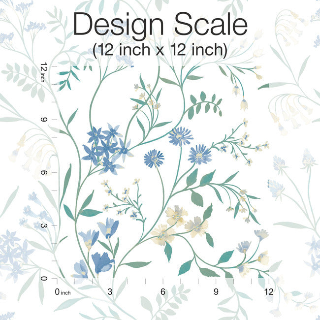 Meadow Mix Peel & Stick Wallpaper Peel and Stick Wallpaper RoomMates   
