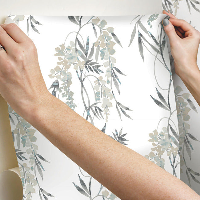 Nouveaux Wisteria Peel & Stick Wallpaper Peel and Stick Wallpaper RoomMates   