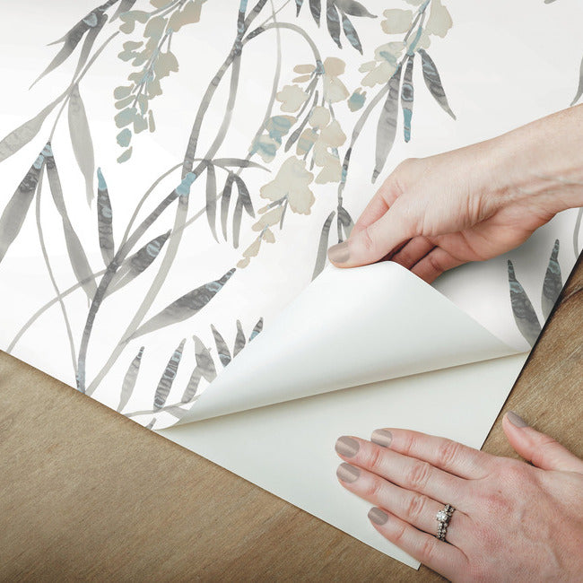 Nouveaux Wisteria Peel & Stick Wallpaper Peel and Stick Wallpaper RoomMates   
