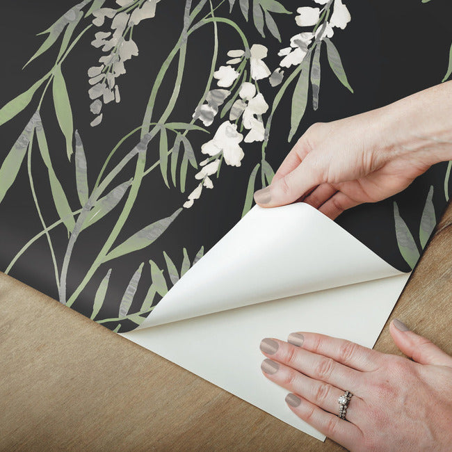 Nouveaux Wisteria Peel & Stick Wallpaper Peel and Stick Wallpaper RoomMates   