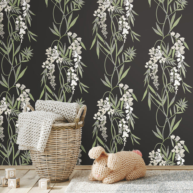 Nouveaux Wisteria Peel & Stick Wallpaper Peel and Stick Wallpaper RoomMates   