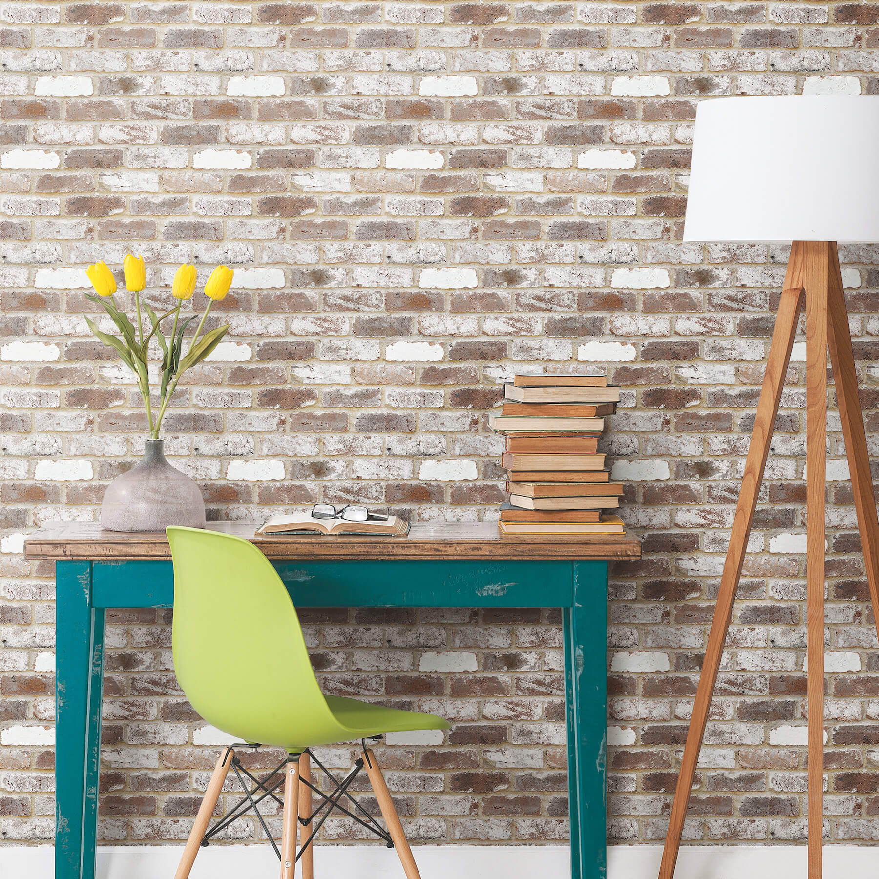 Reclaimed Brick Peel and Stick Wallpaper Peel and Stick Wallpaper RoomMates   