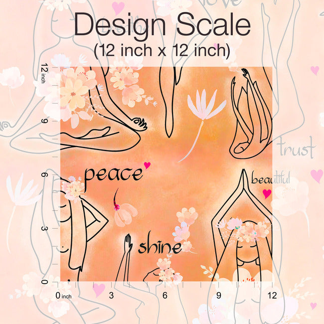 Yoga Goddesses Peel And Stick Wallpaper Peel and Stick Wallpaper RoomMates   