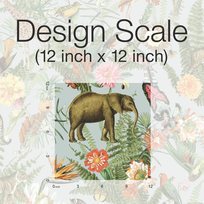 Tropical Zoo Peel & Stick Wallpaper Peel and Stick Wallpaper RoomMates   