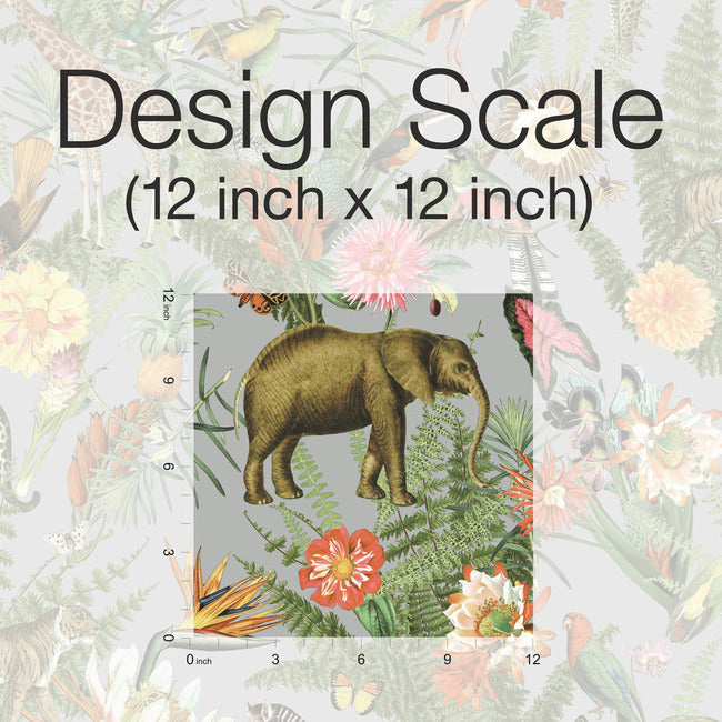 Tropical Zoo Peel & Stick Wallpaper Peel and Stick Wallpaper RoomMates   