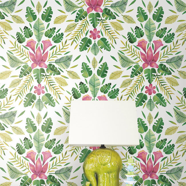 Cat Coquillette Tropical Peel & Stick Wallpaper Peel and Stick Wallpaper RoomMates   