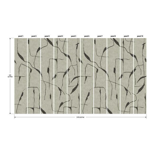 Nikki Chu Ivory Coast Peel & Stick Wallpaper Mural Wall Murals RoomMates   