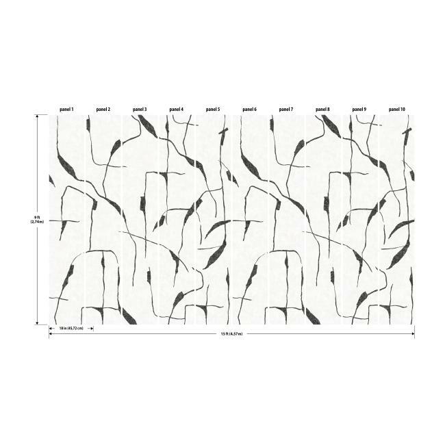 Nikki Chu Ivory Coast Peel & Stick Wallpaper Mural Wall Murals RoomMates   
