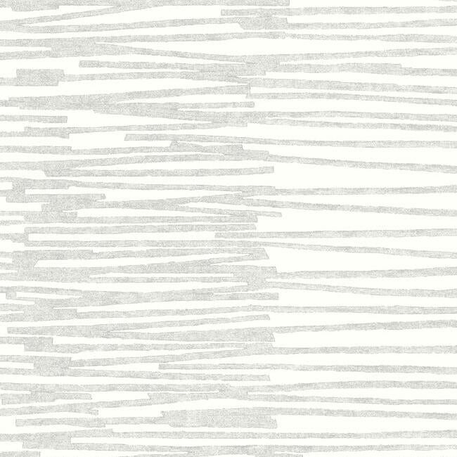 Nikki Chu Burundi Thatch Peel and Stick Wallpaper Peel and Stick Wallpaper RoomMates Roll White 