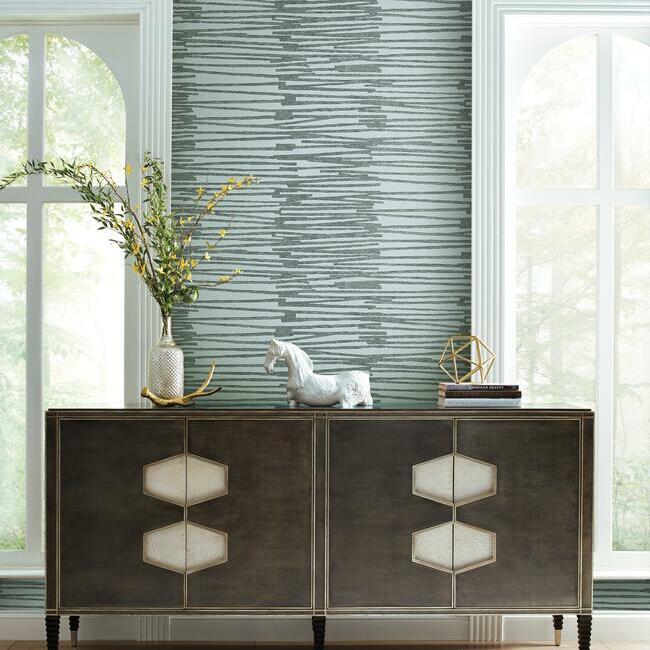 Nikki Chu Burundi Thatch Peel and Stick Wallpaper Peel and Stick Wallpaper RoomMates   