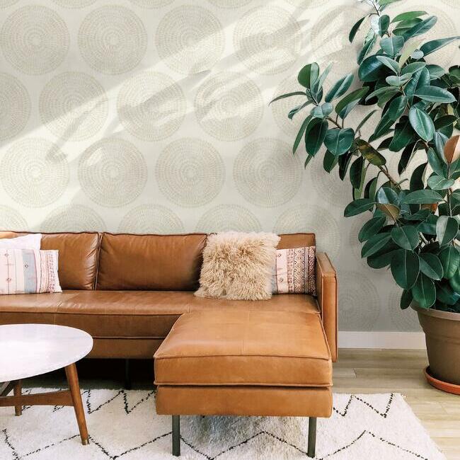 Nikki Chu Medali Peel & Stick Wallpaper Peel and Stick Wallpaper RoomMates   