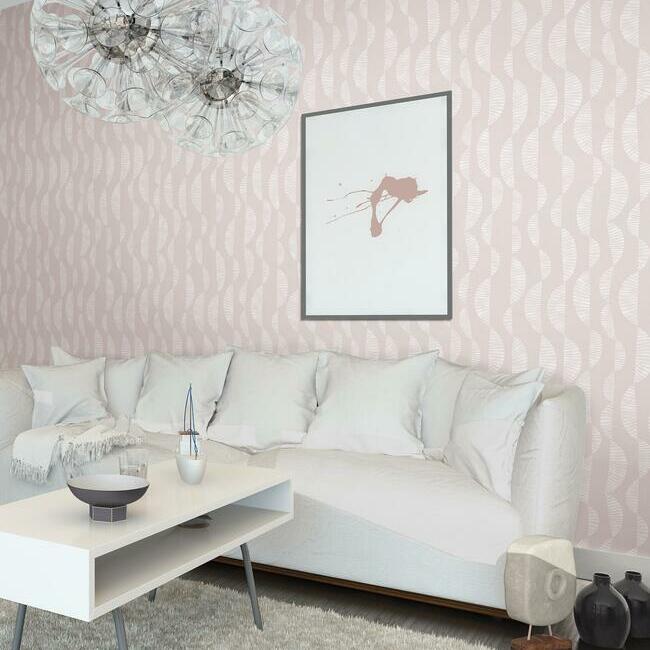 Nikki Chu Seychelles Wave Peel and Stick Wallpaper Peel and Stick Wallpaper RoomMates   