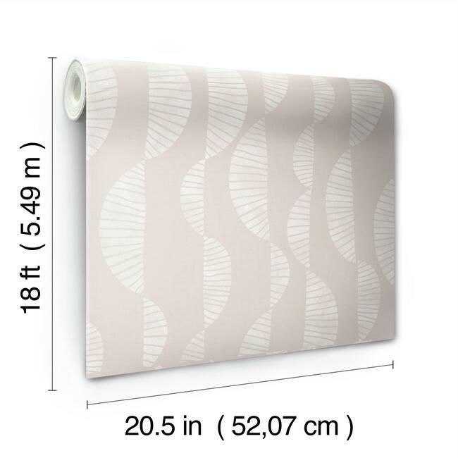 Nikki Chu Seychelles Wave Peel and Stick Wallpaper Peel and Stick Wallpaper RoomMates   