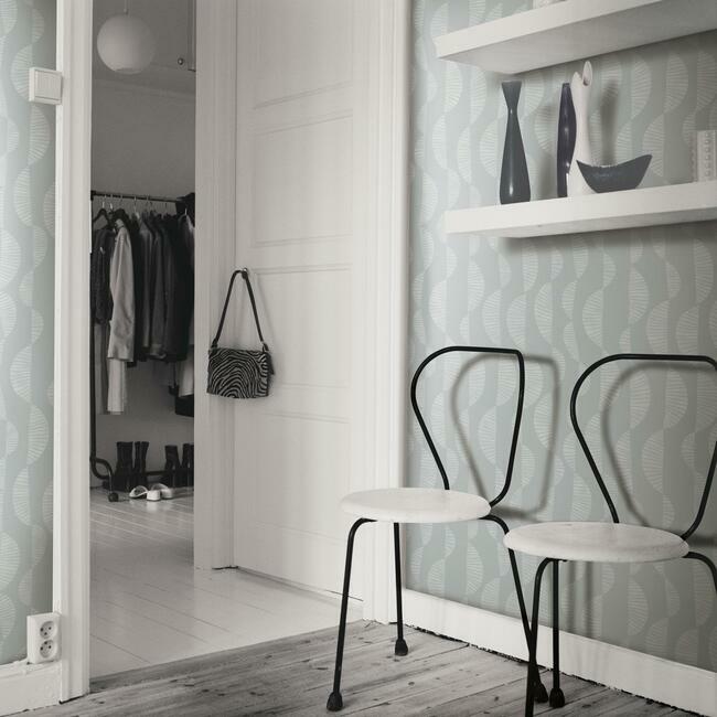 Nikki Chu Seychelles Wave Peel and Stick Wallpaper Peel and Stick Wallpaper RoomMates   