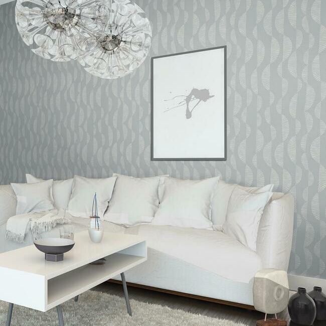 Nikki Chu Seychelles Wave Peel and Stick Wallpaper Peel and Stick Wallpaper RoomMates   