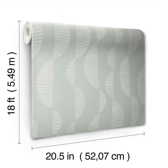 Nikki Chu Seychelles Wave Peel and Stick Wallpaper Peel and Stick Wallpaper RoomMates   