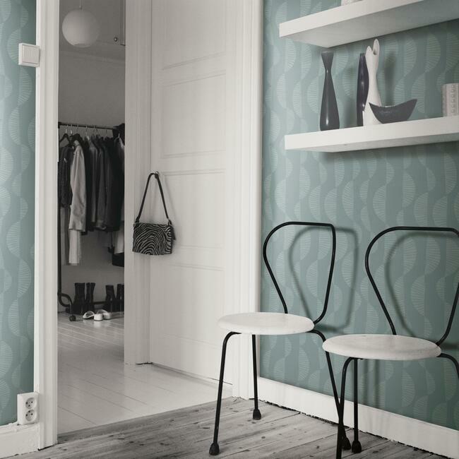 Nikki Chu Seychelles Wave Peel and Stick Wallpaper Peel and Stick Wallpaper RoomMates   