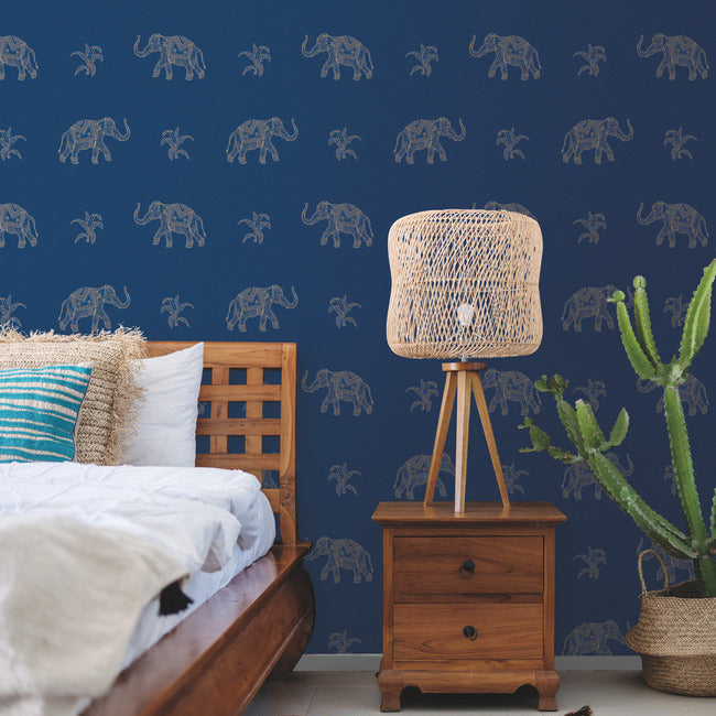 Elephant Walk Peel & Stick Wallpaper Peel and Stick Wallpaper RoomMates   