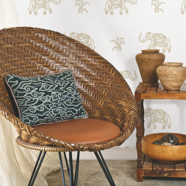 Elephant Walk Peel & Stick Wallpaper Peel and Stick Wallpaper RoomMates   