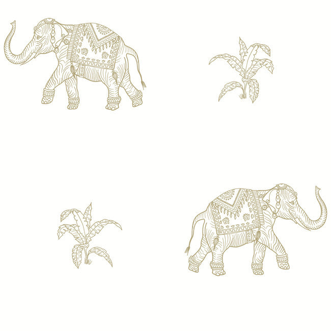 Elephant Walk Peel & Stick Wallpaper Peel and Stick Wallpaper RoomMates