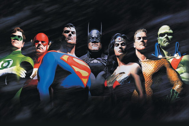 Alex Ross - Justice League Peel & Stick Wallpaper Mural Wall Murals RoomMates   