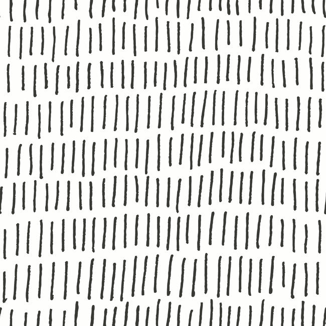 Tick Mark Peel and Stick Wallpaper Peel and Stick Wallpaper RoomMates Roll Black Nursery