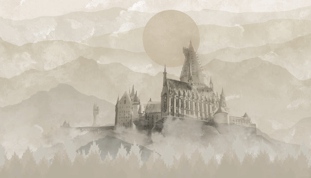 Harry Potter Hogwarts Castle Peel & Stick Wallpaper Mural Wall Murals RoomMates Mural  