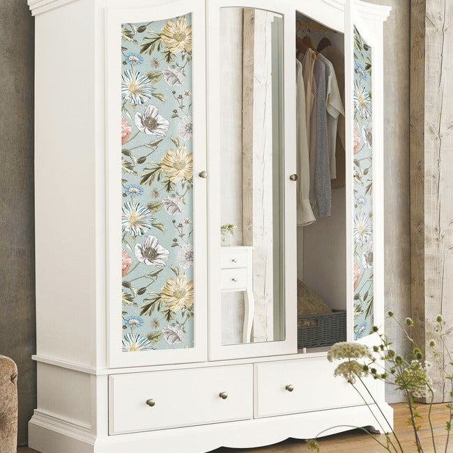 Vintage Poppy Peel & Stick Wallpaper Peel and Stick Wallpaper RoomMates   