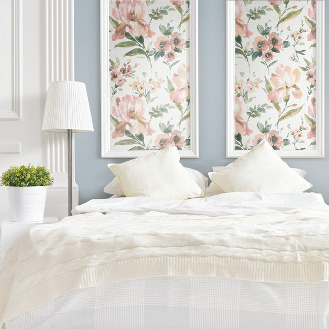 Iris Peel & Stick Wallpaper Peel and Stick Wallpaper RoomMates   