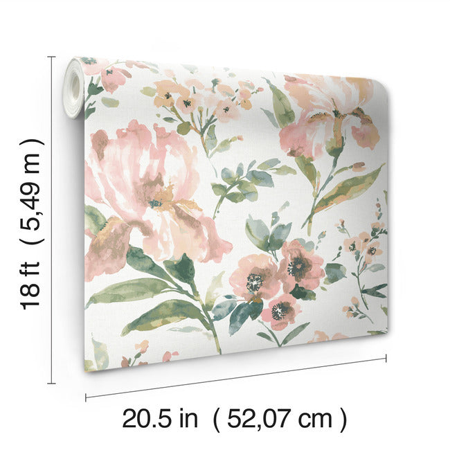 Iris Peel & Stick Wallpaper Peel and Stick Wallpaper RoomMates   