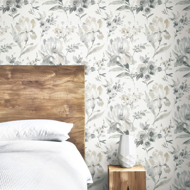 Iris Peel & Stick Wallpaper Peel and Stick Wallpaper RoomMates   