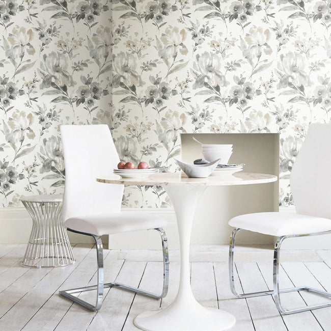 Iris Peel & Stick Wallpaper Peel and Stick Wallpaper RoomMates   