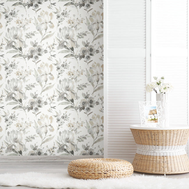 Iris Peel & Stick Wallpaper Peel and Stick Wallpaper RoomMates   