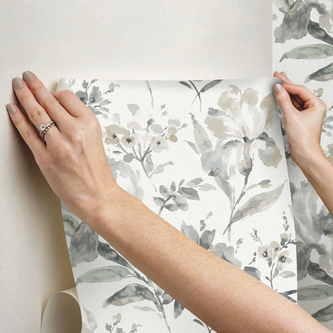 Iris Peel & Stick Wallpaper Peel and Stick Wallpaper RoomMates   