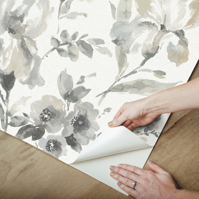 Iris Peel & Stick Wallpaper Peel and Stick Wallpaper RoomMates   
