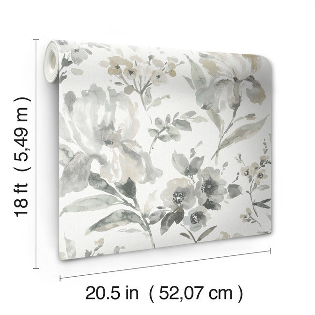 Iris Peel & Stick Wallpaper Peel and Stick Wallpaper RoomMates   