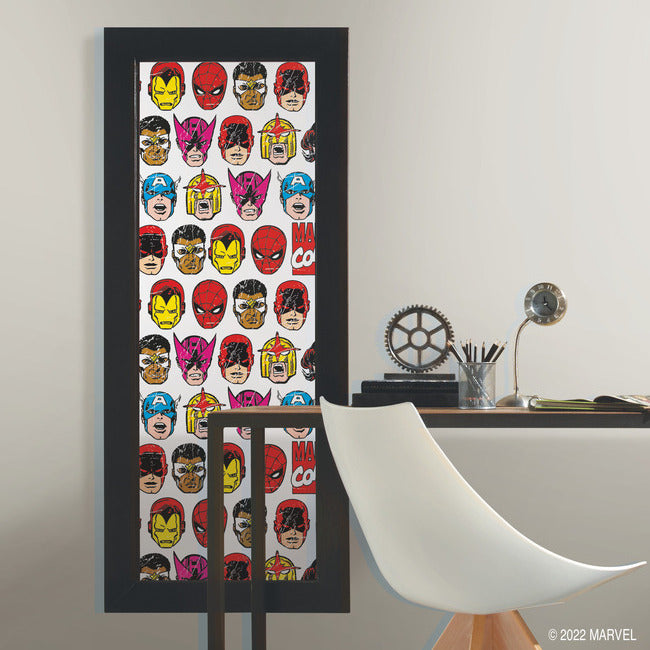 Marvel Comics Classic Faces Peel & Stick Wallpaper Peel and Stick Wallpaper RoomMates   
