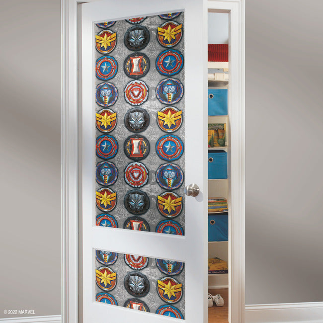 Avengers Emblems Peel & Stick Wallpaper Peel and Stick Wallpaper RoomMates   
