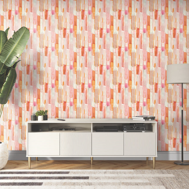 Mr. Kate Watercolor Glass Peel & Stick Wallpaper Peel and Stick Wallpaper RoomMates   