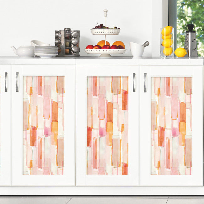 Mr. Kate Watercolor Glass Peel & Stick Wallpaper Peel and Stick Wallpaper RoomMates   