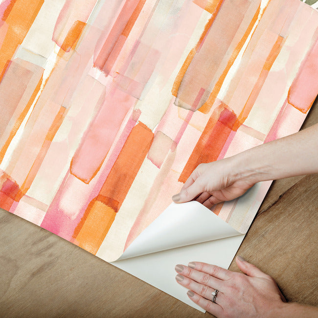 Mr. Kate Watercolor Glass Peel & Stick Wallpaper Peel and Stick Wallpaper RoomMates   