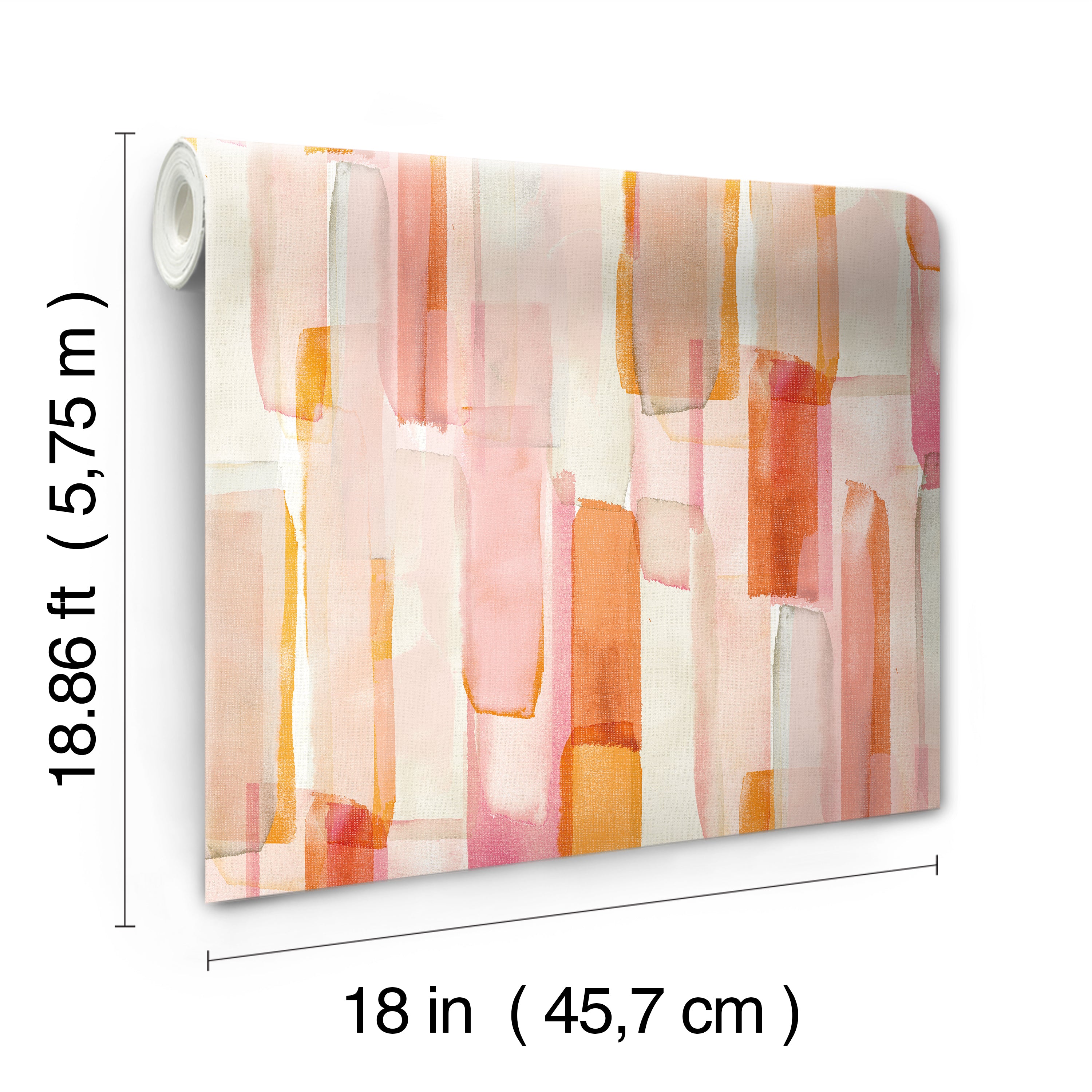 Mr. Kate Watercolor Glass Peel & Stick Wallpaper Peel and Stick Wallpaper RoomMates   