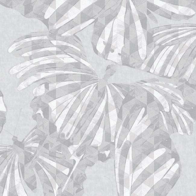 Mr. Kate Butterfly Peel & Stick Wallpaper Peel and Stick Wallpaper RoomMates Roll Grey 