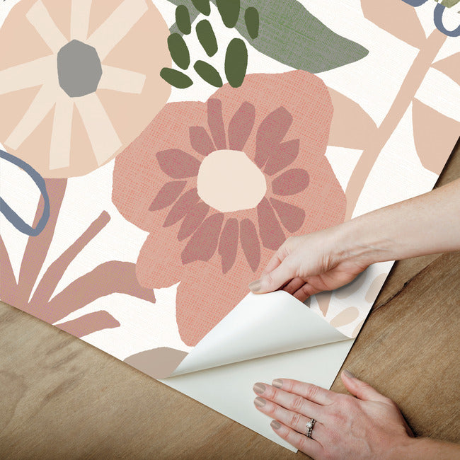 Mr. Kate Desert Floral Peel & Stick Wallpaper Peel and Stick Wallpaper RoomMates   
