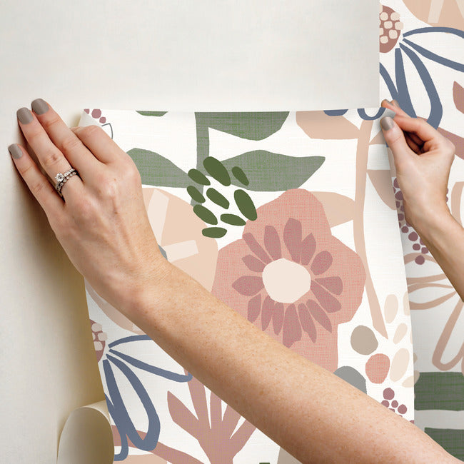 Mr. Kate Desert Floral Peel & Stick Wallpaper Peel and Stick Wallpaper RoomMates   