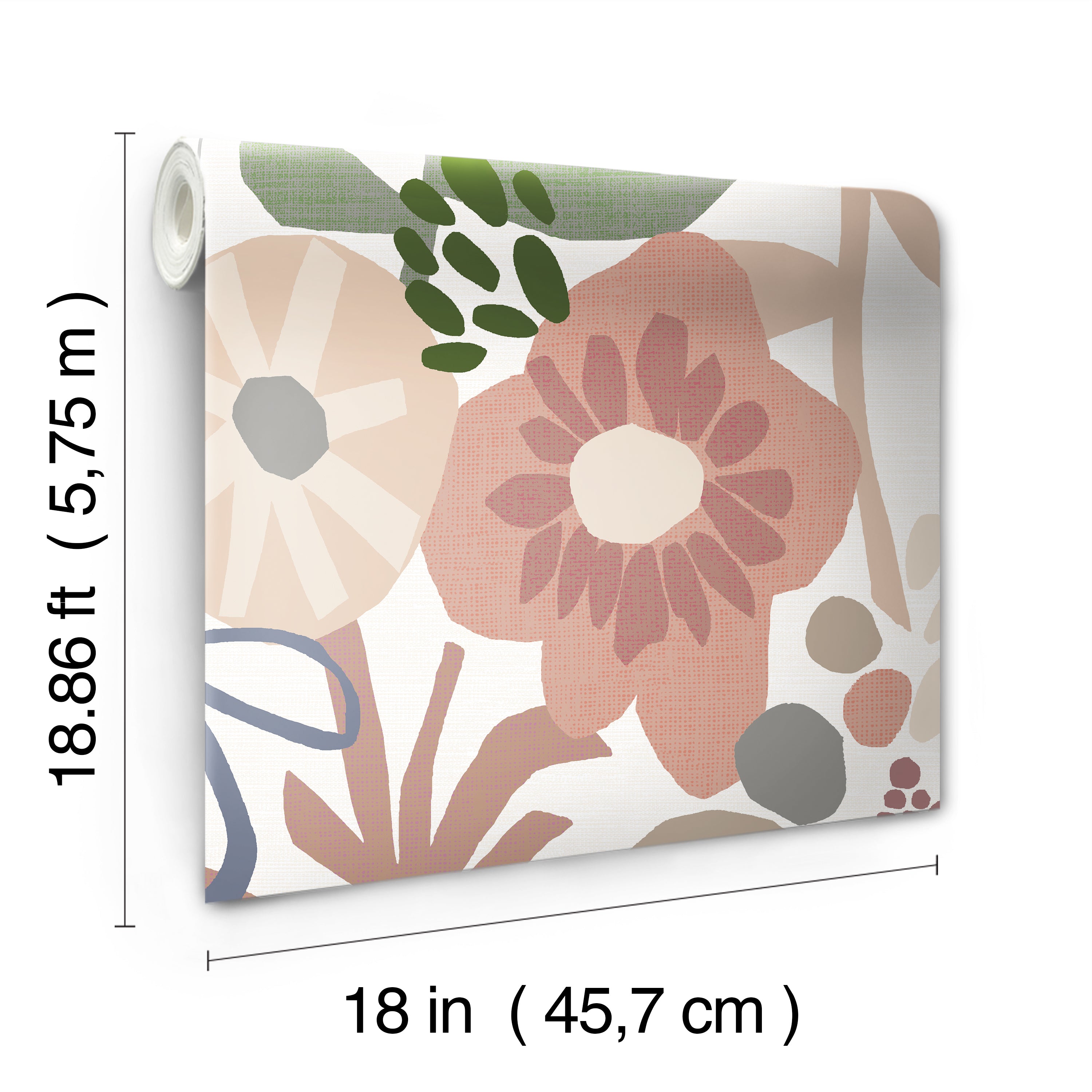 Mr. Kate Desert Floral Peel & Stick Wallpaper Peel and Stick Wallpaper RoomMates   