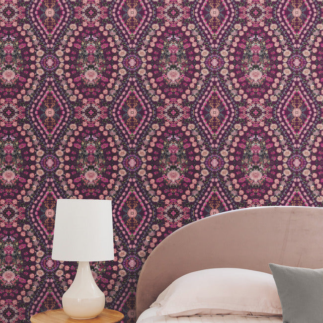 Mr. Kate Dried Flower Kaleidoscope Peel & Stick Wallpaper Peel and Stick Wallpaper RoomMates   