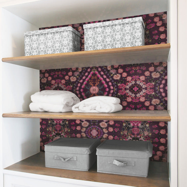 Mr. Kate Dried Flower Kaleidoscope Peel & Stick Wallpaper Peel and Stick Wallpaper RoomMates   