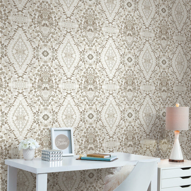 Mr. Kate Dried Flower Kaleidoscope Peel & Stick Wallpaper Peel and Stick Wallpaper RoomMates   